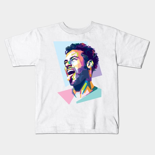 Neymar jr in WPAP Kids T-Shirt by can.beastar